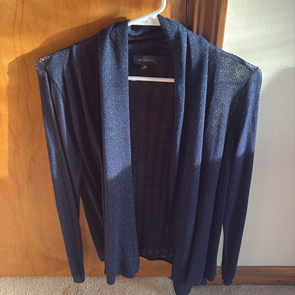 The limited sparkling blue cardigan Vintage - Picture 1 of 3